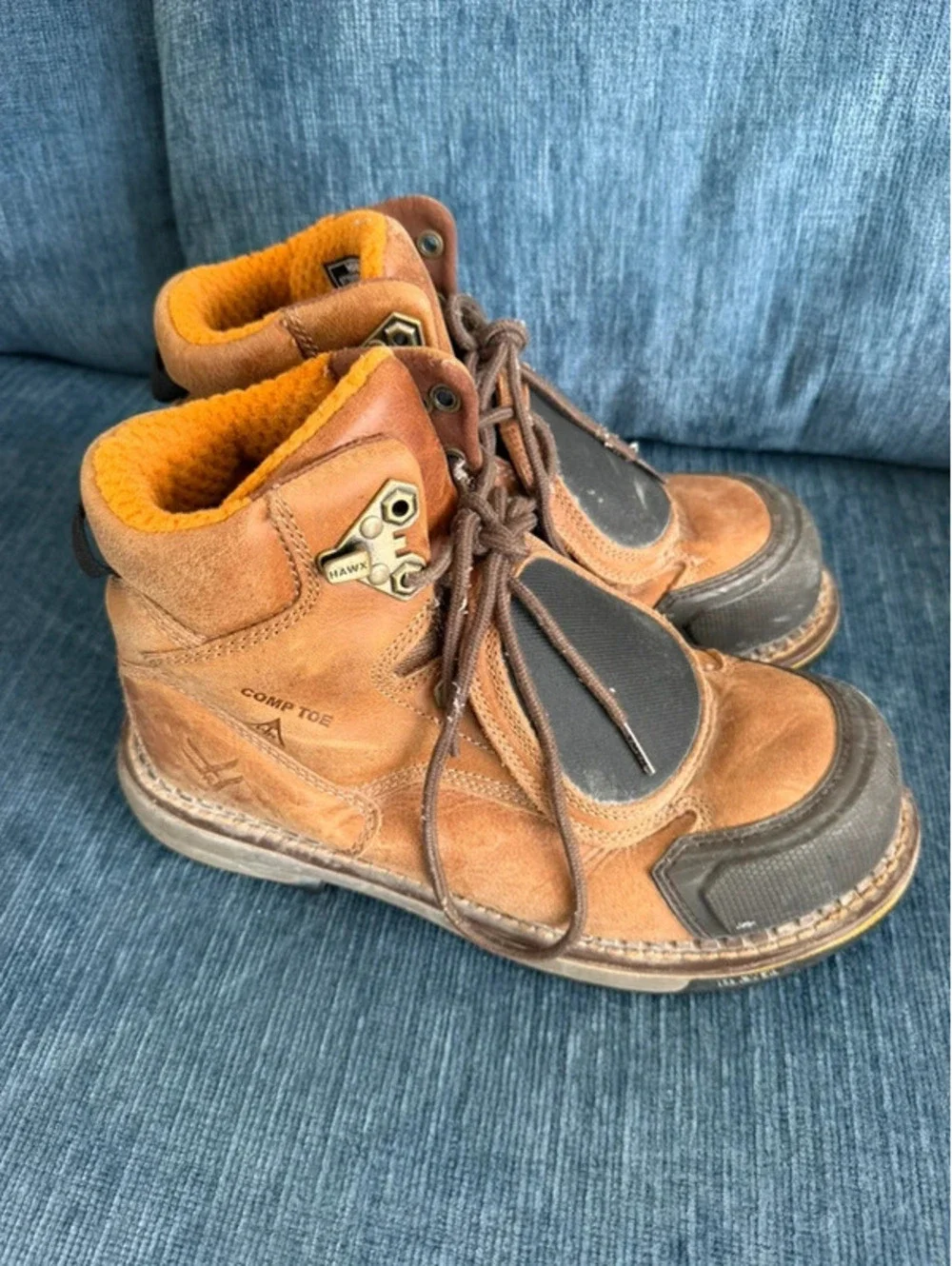 Hawx Men's Crew Chief External Met Guard Work Boots - Composite Toe size 9D